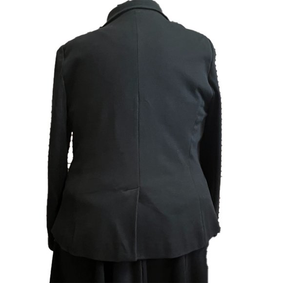 Plus Size Womens Double Breasted Black Lined Jacket Size 1x - Picture 3 of 3